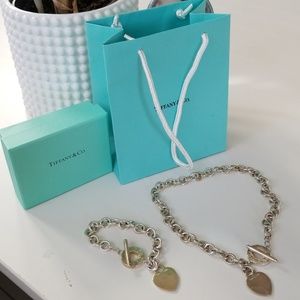 Tiffany &co. Toggle silver bracelet and necklace